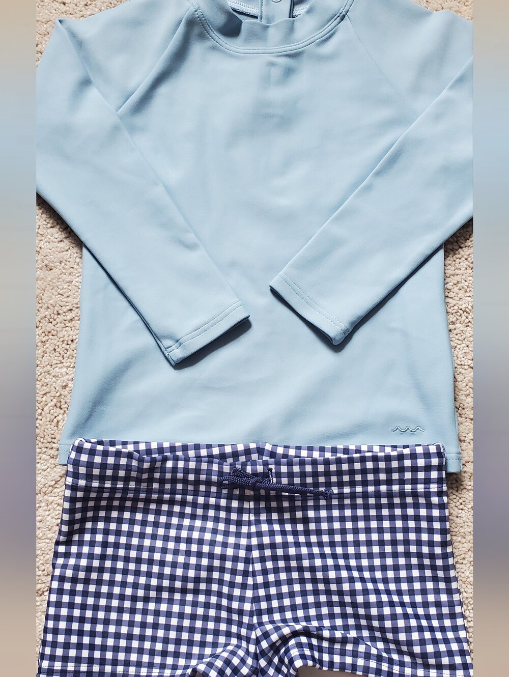 NWOT Minnow 2T Boys Swim Shorts And Rashguard